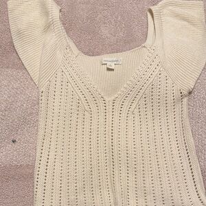 Treasure & Bond Cream Knit Top